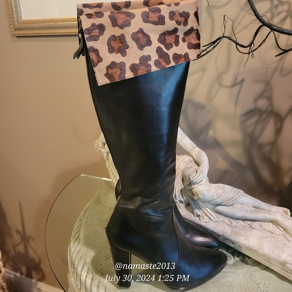 Stuart Weitzman Vintage Zookeeper  Butter Leath Calf Boots Luxury Designer #114